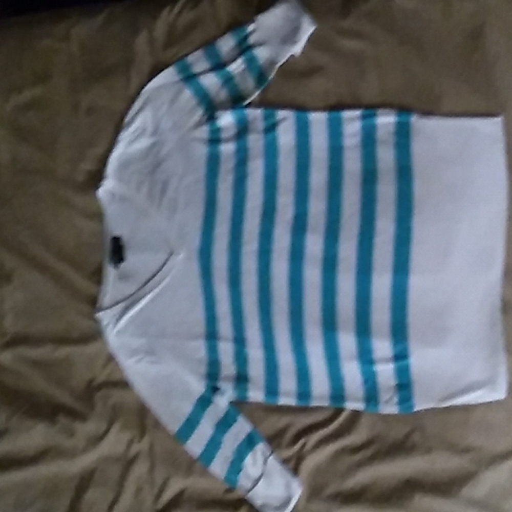 Striped v-neck sweater